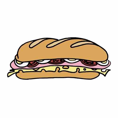 Sándwich de jamon y queso